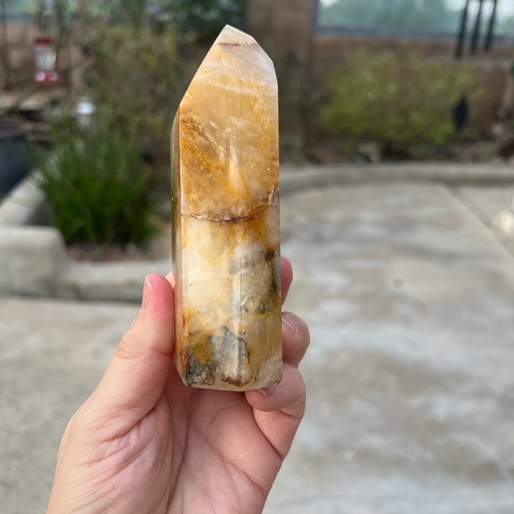 Golden Healer Quartz Crystal Tower - Picture 3 of 9